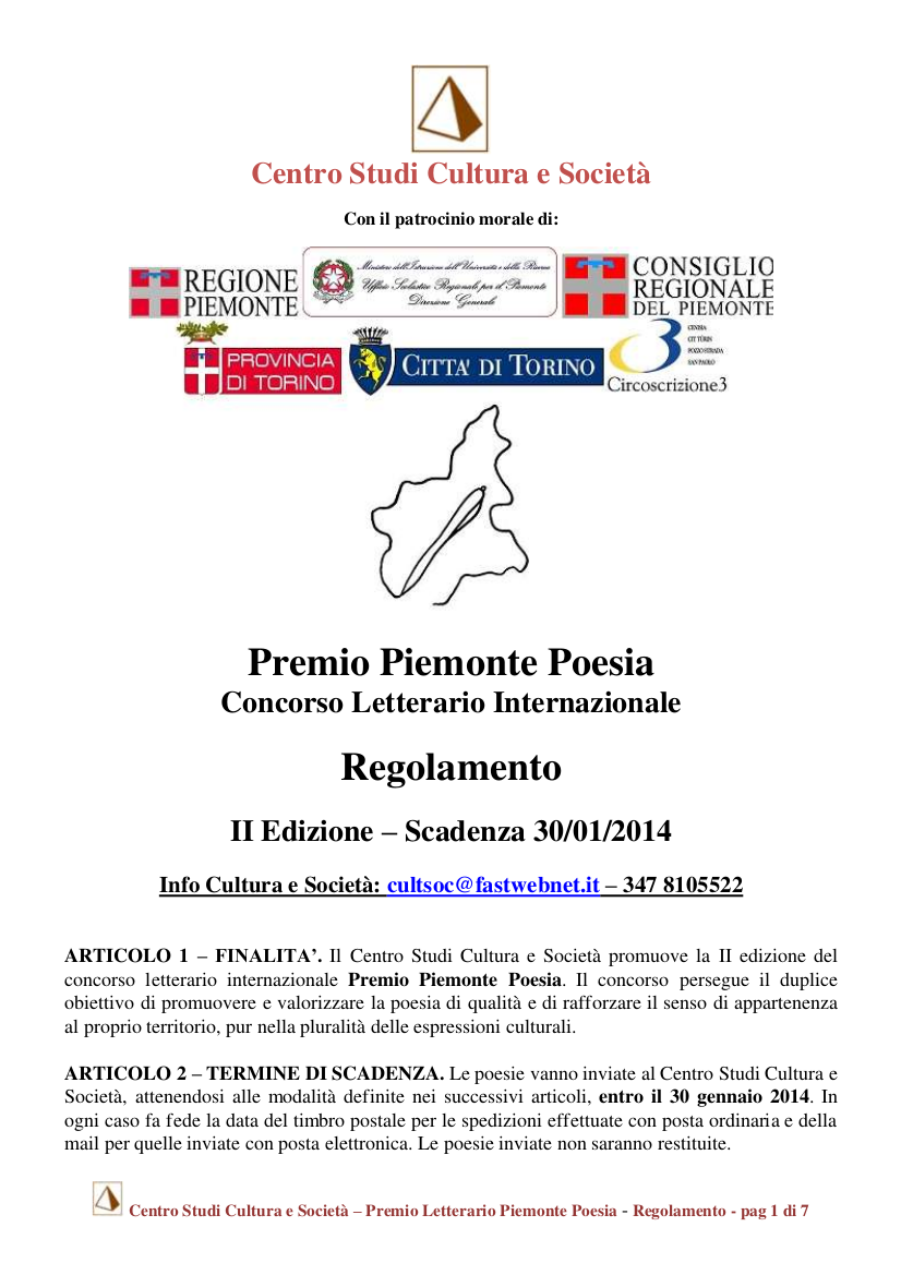 piemonte poesia