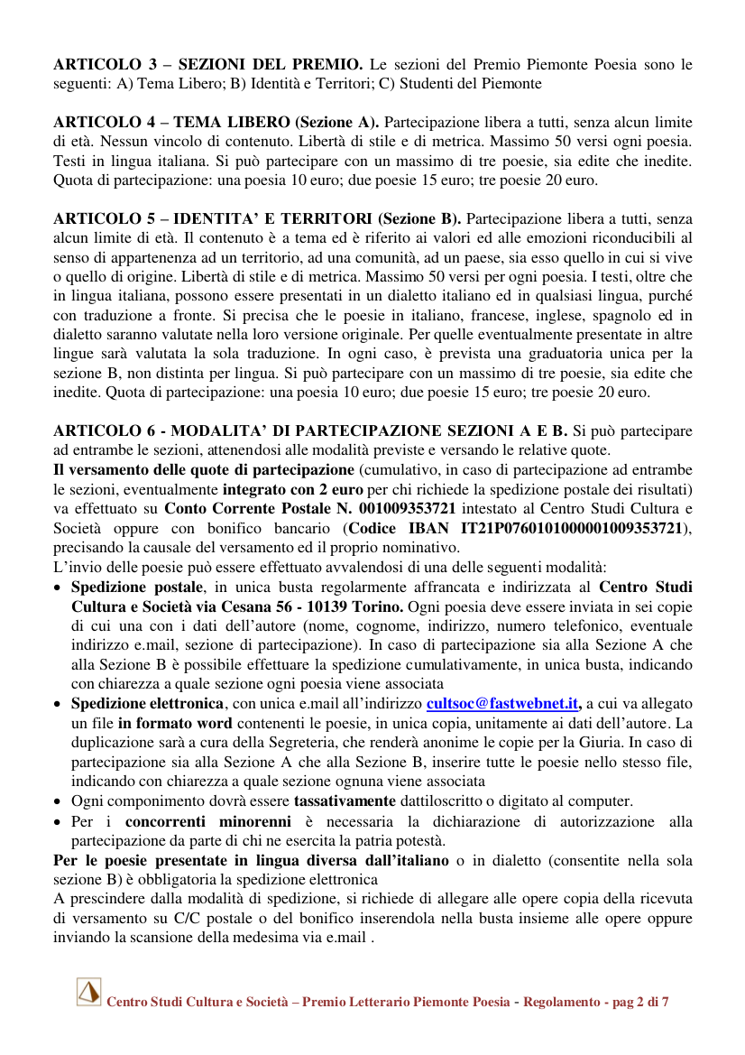 piemonte poesia