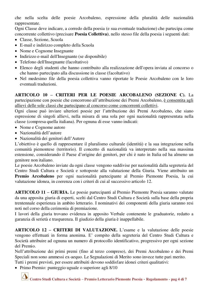 piemonte poesia